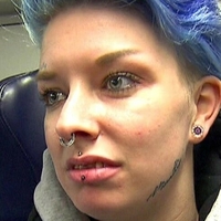 Girlwithfacetattoo aka Jacky aus Hartes Deutschland Голая